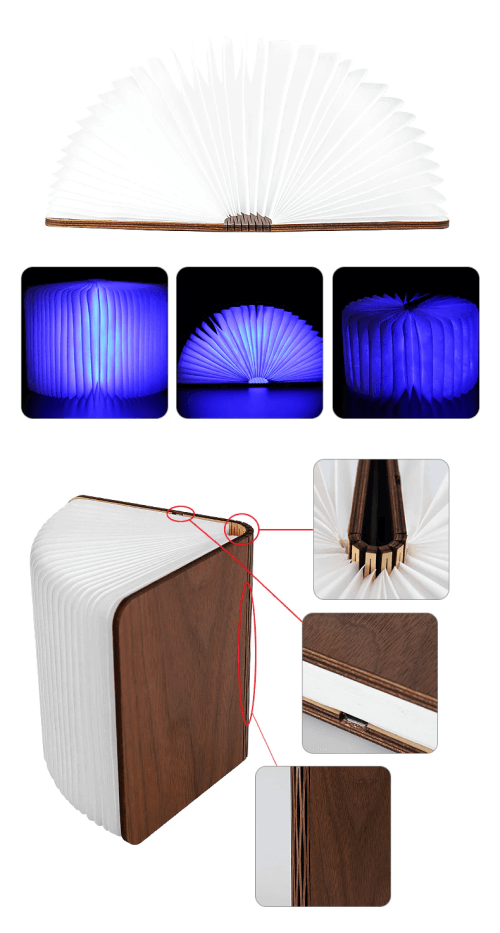 Оригінальна лампа-книга що складається