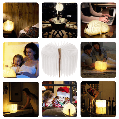 Оригінальна лампа-книга що складається