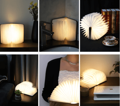 Оригінальна лампа-книга що складається