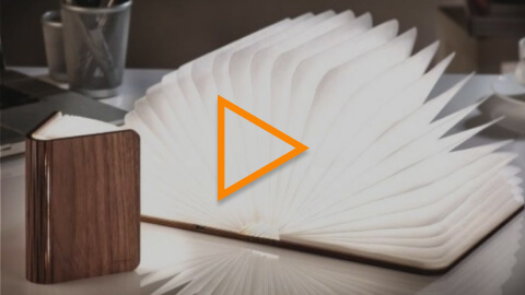 Оригінальна лампа-книга що складається